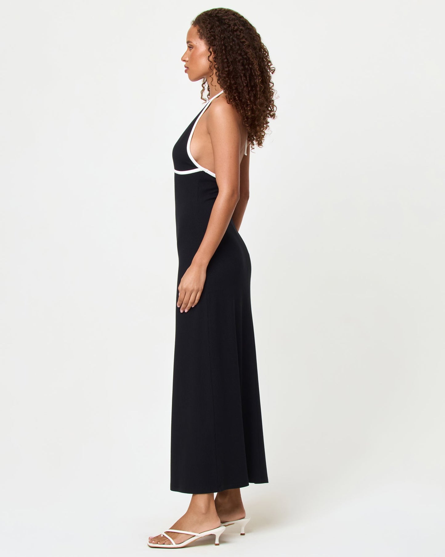 Shea Maxi Dress - Black-Cream
