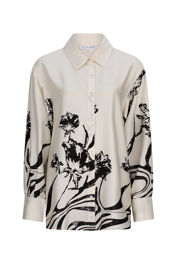 CURAAE Cannes Shirt in White and Black