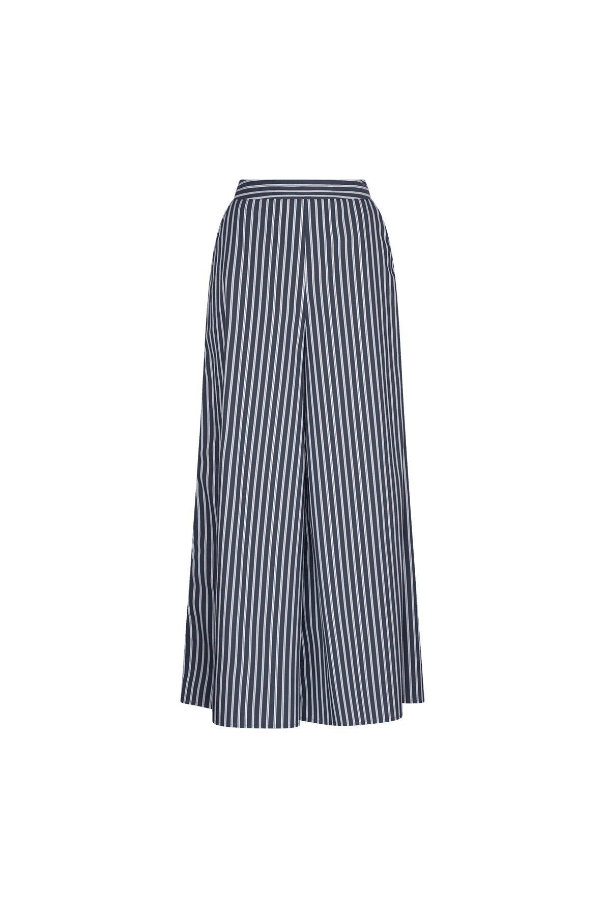 CURAAE Marcy Wide Leg Pants in Navy Stripe