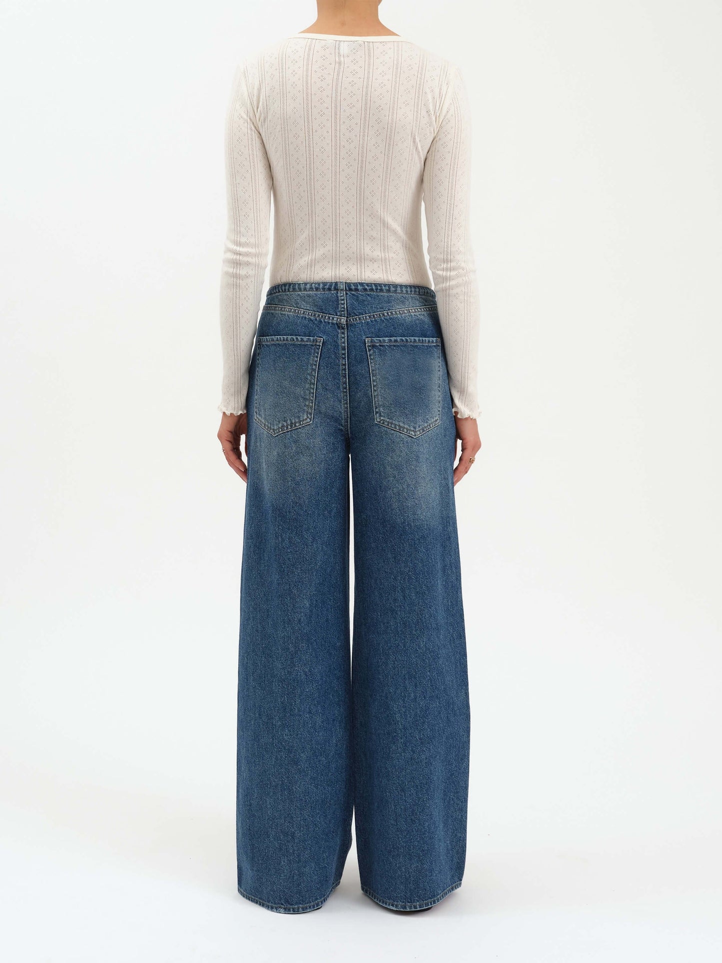 Daze Madison Mid Rise Wide Leg Jean