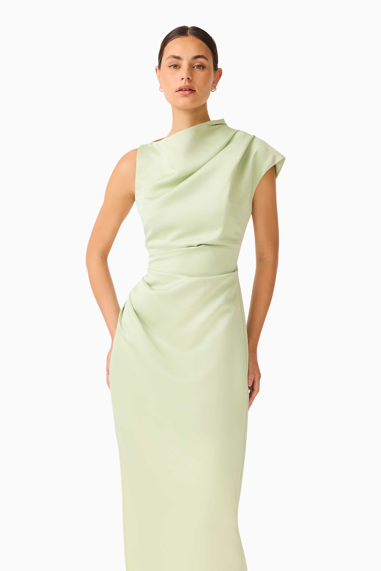 Coralie Maxi Gown in Sage Green