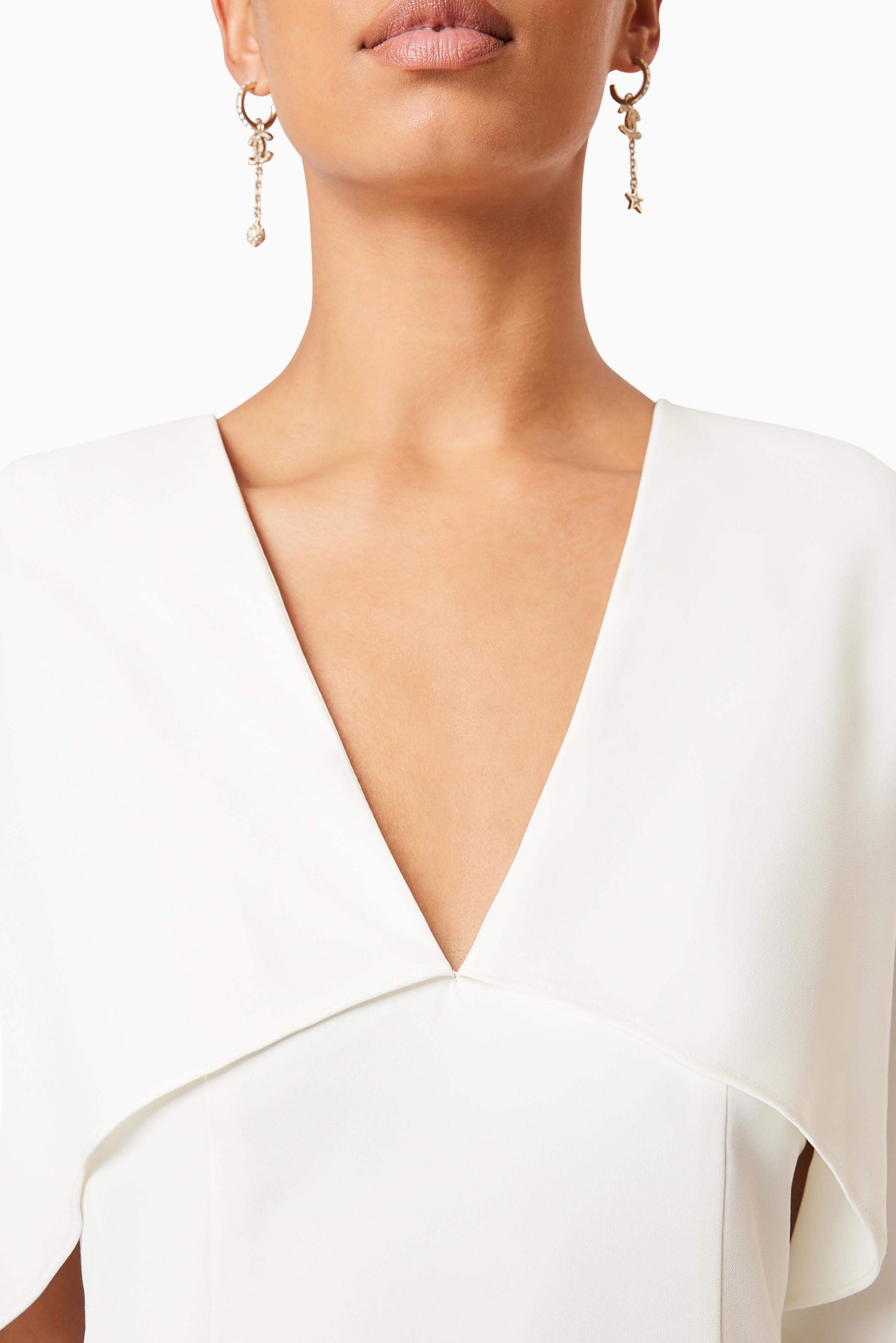 Lilydale Cape Mini Dress In White