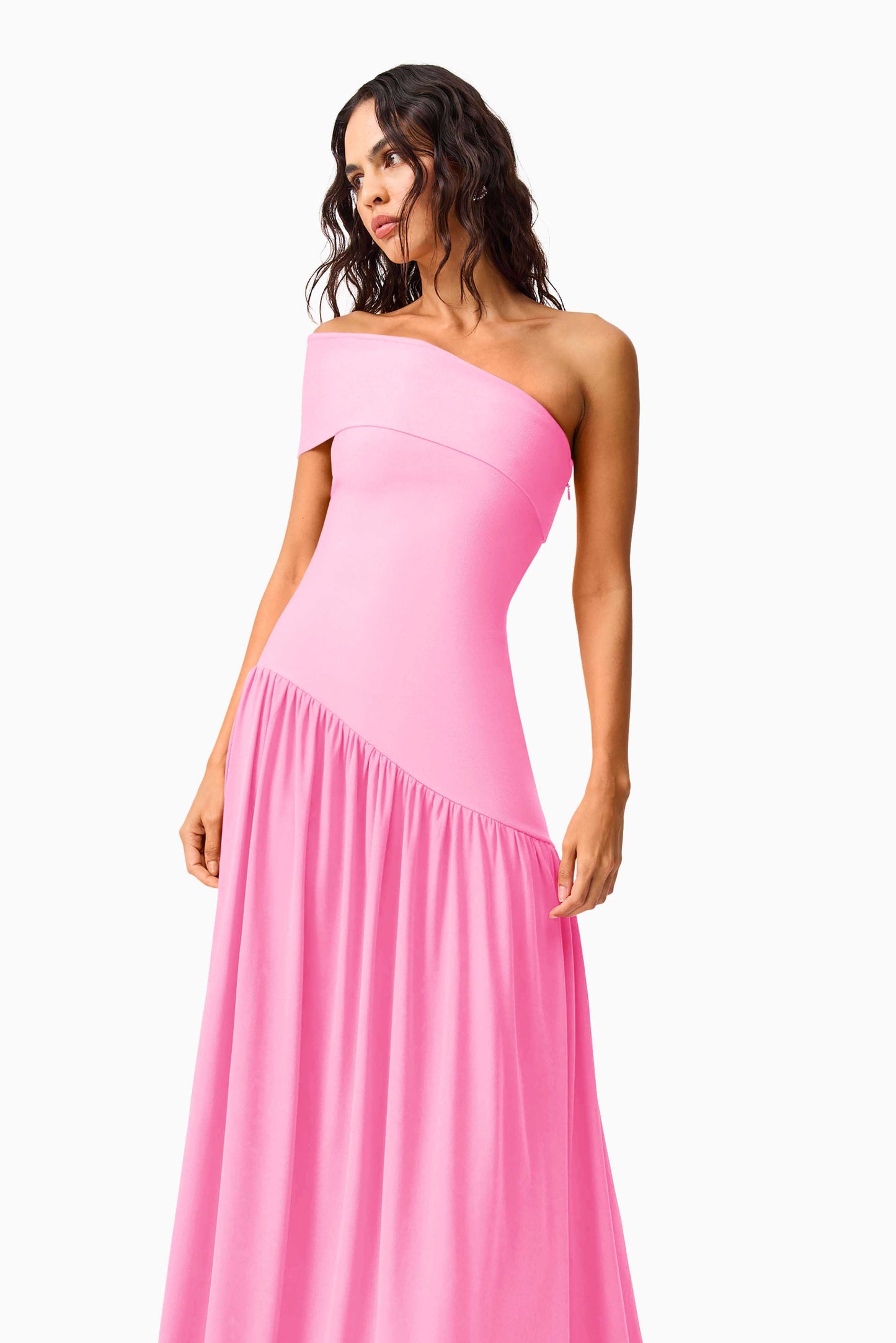 Jesselle Off The Shoulder Gown in Pink