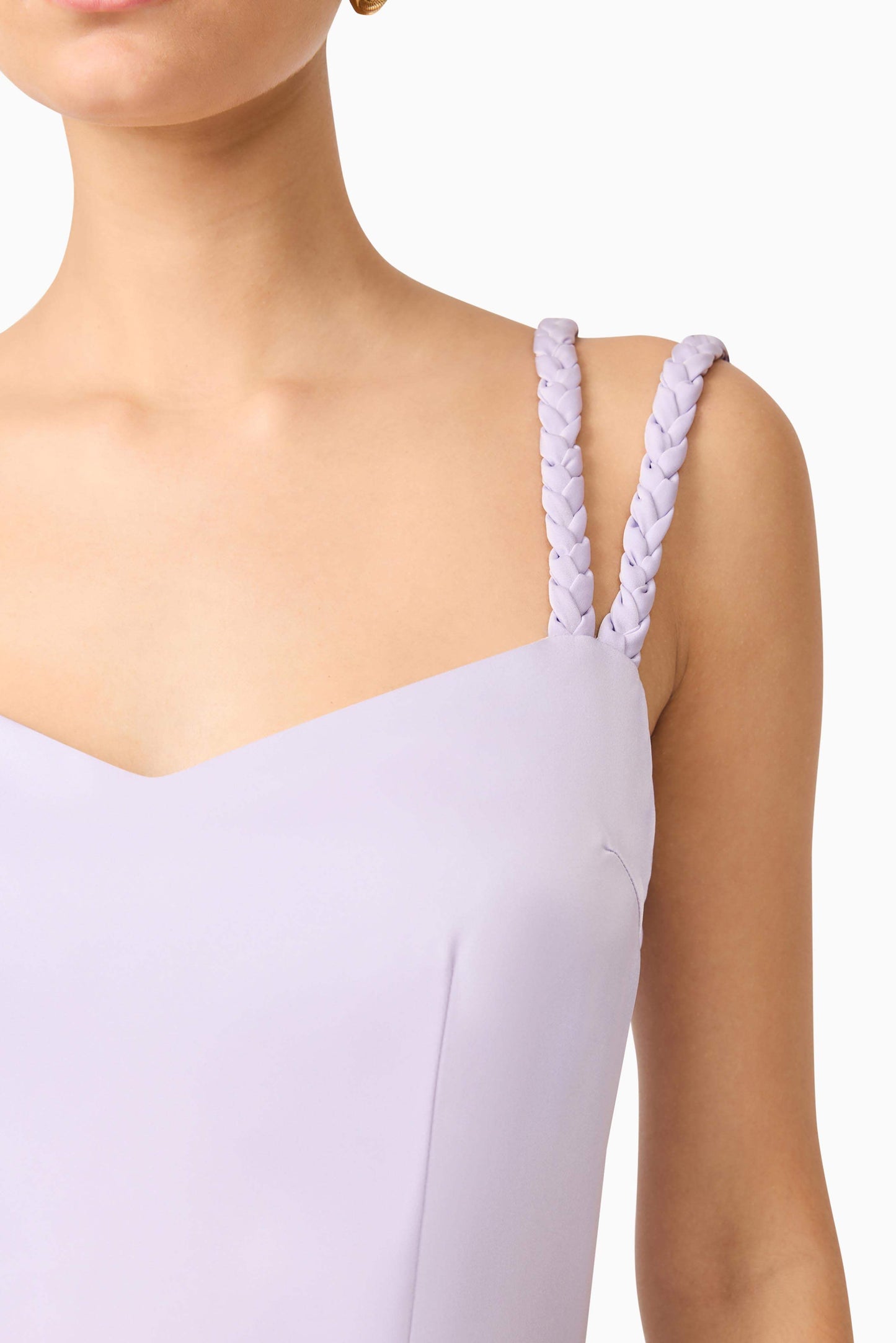 Anika A-Line Mini Dress in Purple