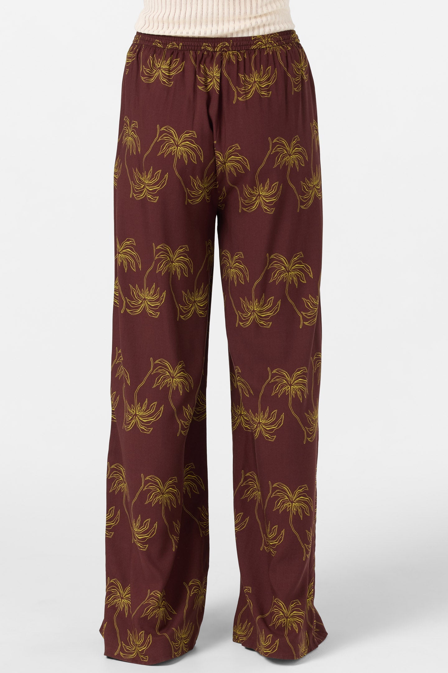 Rosalie Palm Stripe Pants