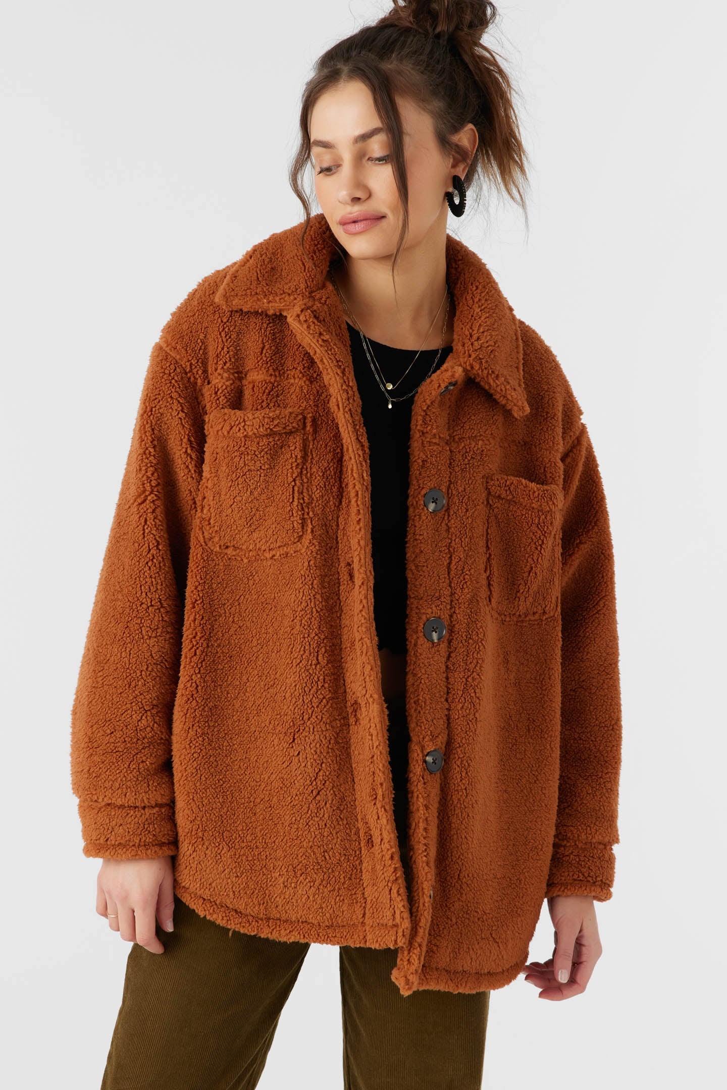 Heath High Pile Oversized Fleece Jacket