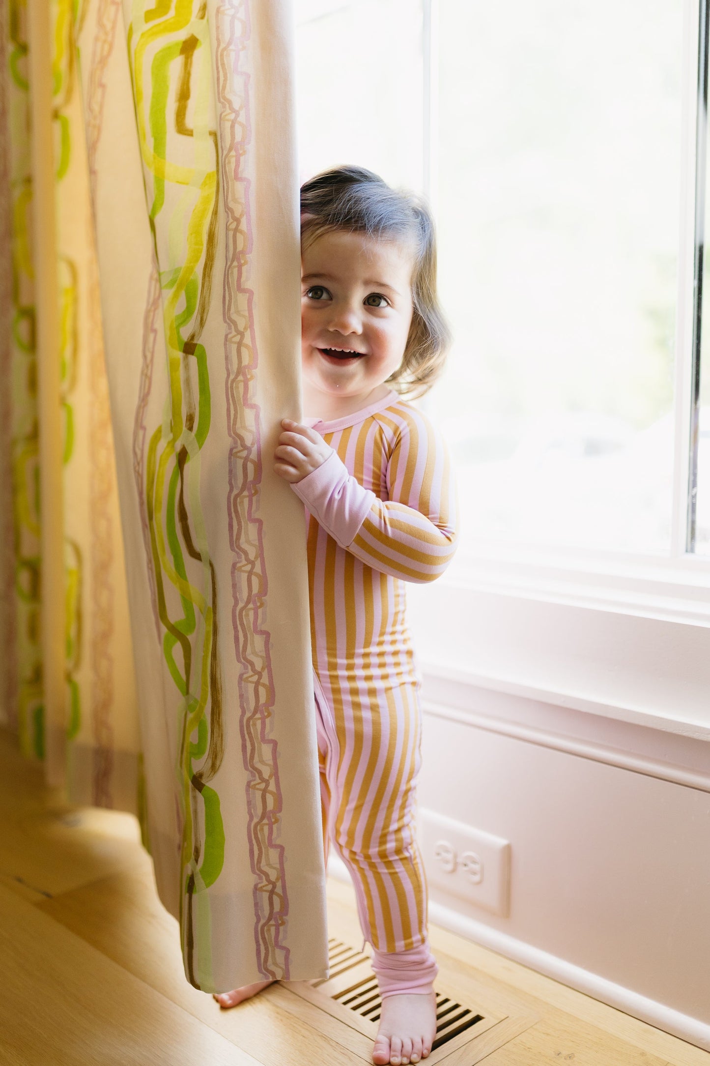 Summertime Stripes Baby Convertible Romper