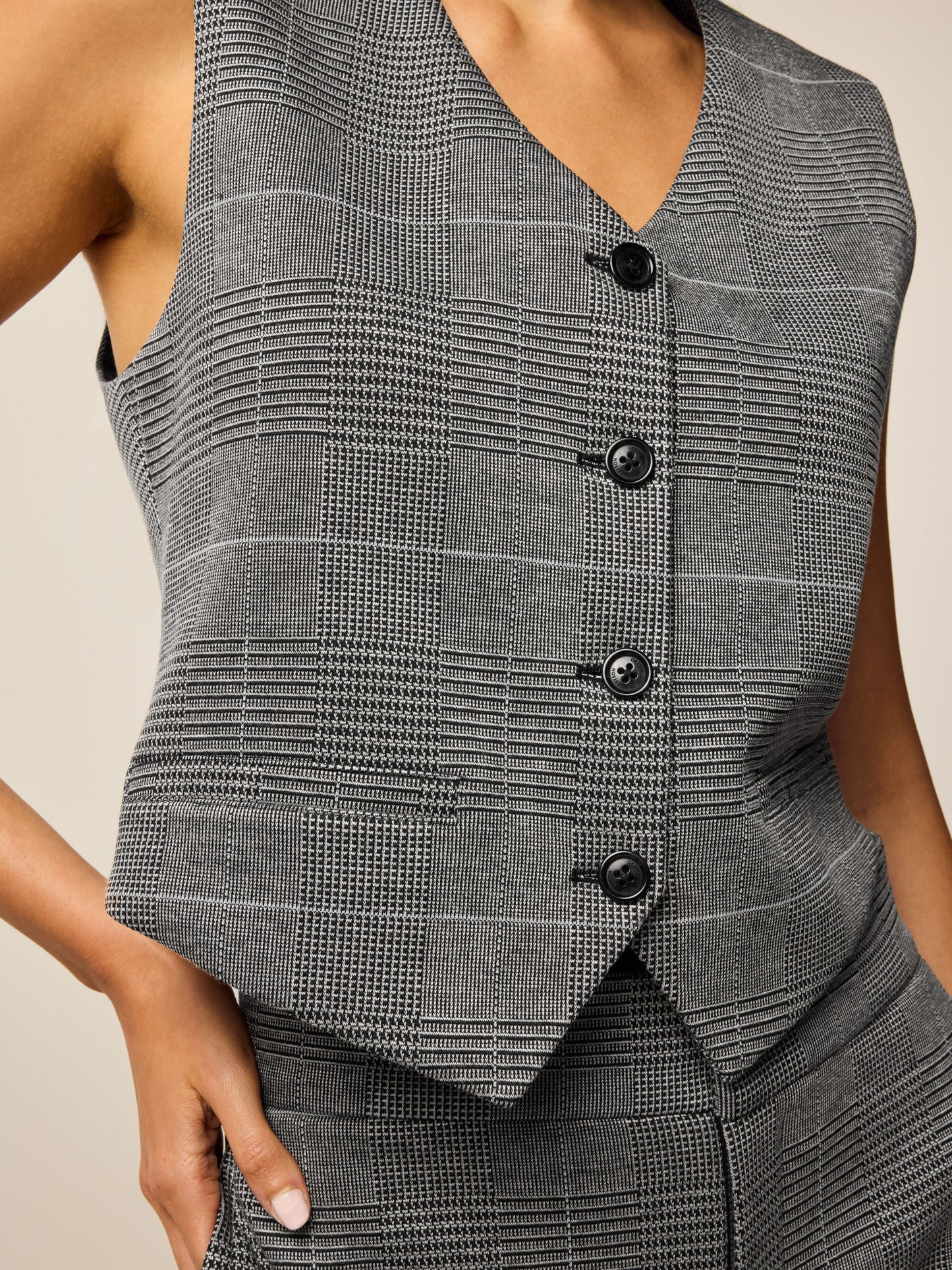 Glen Plaid Vest
