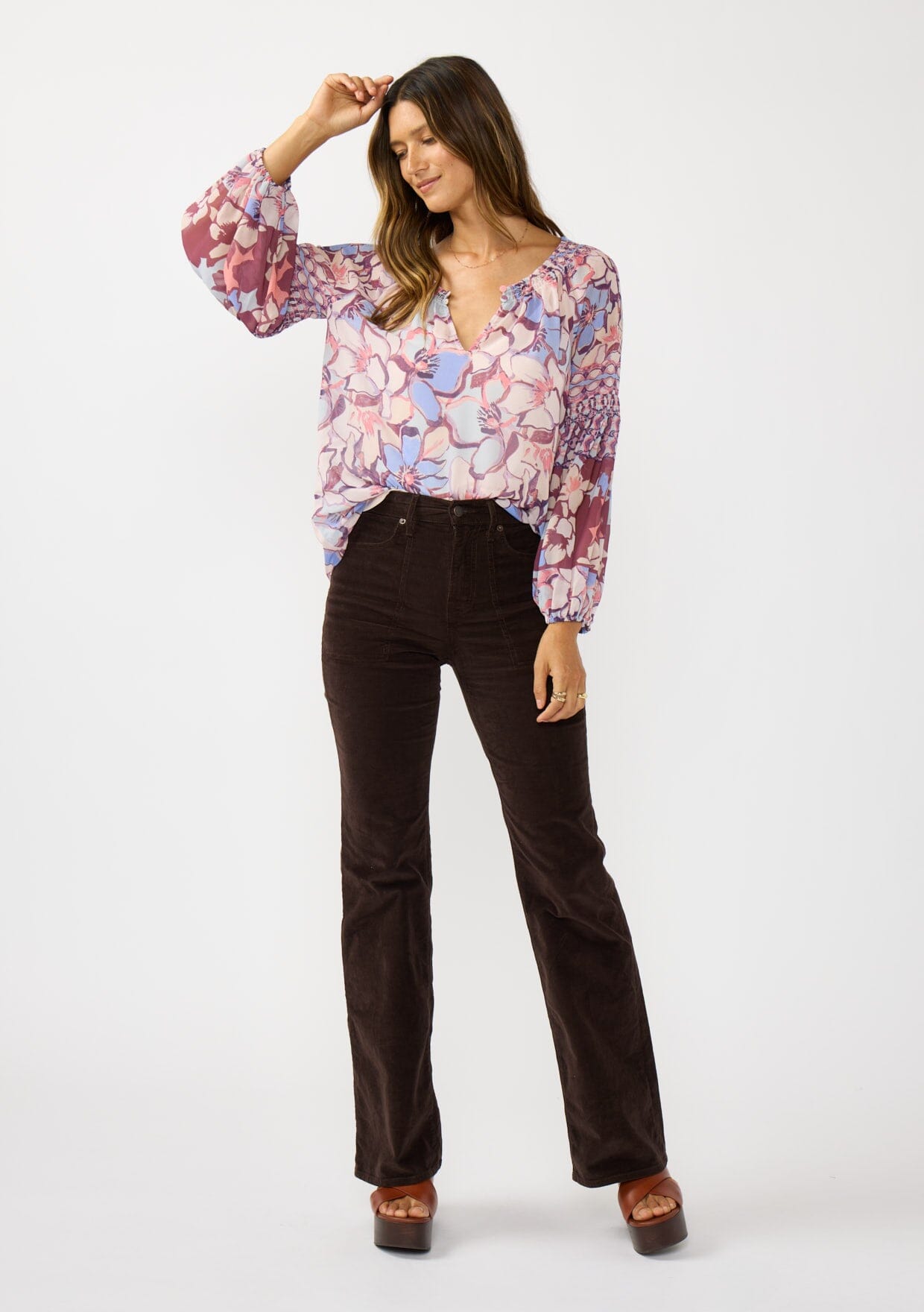 Wisteria Floral Blouse