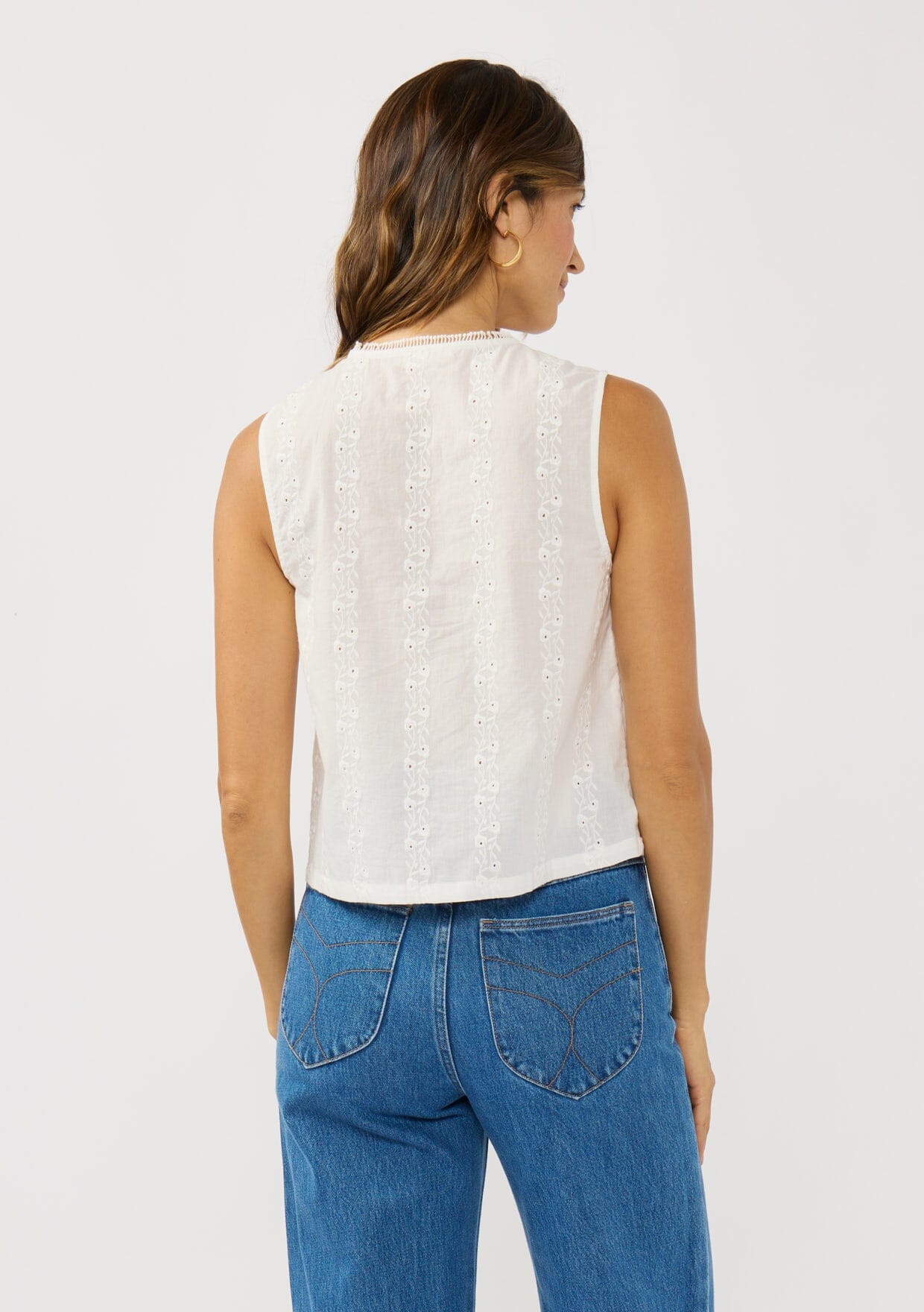 Josie Eyelet Tank Top