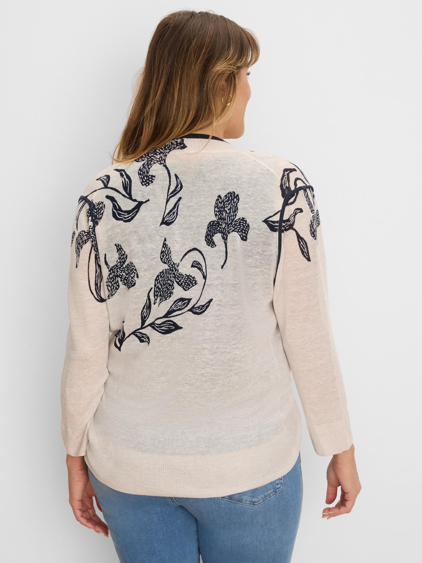 Inked Blooms 4-Way Cardigan