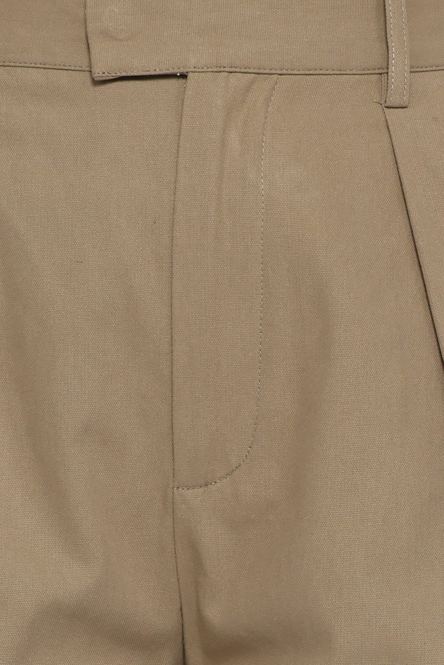 Asher Tie Detail Tapered Leg Pants - Olive