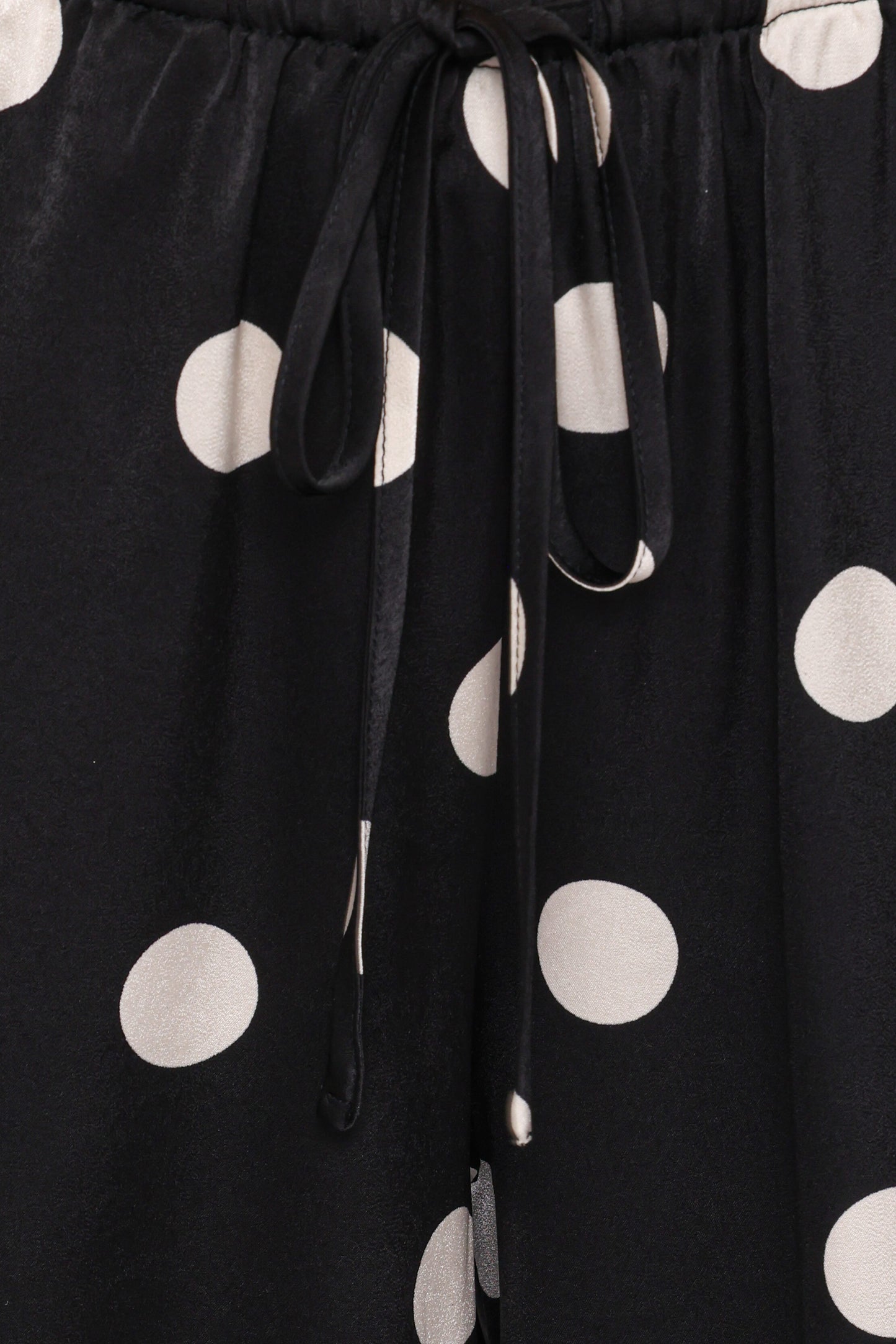 Belinda Drawstring Pant - Black/Cream