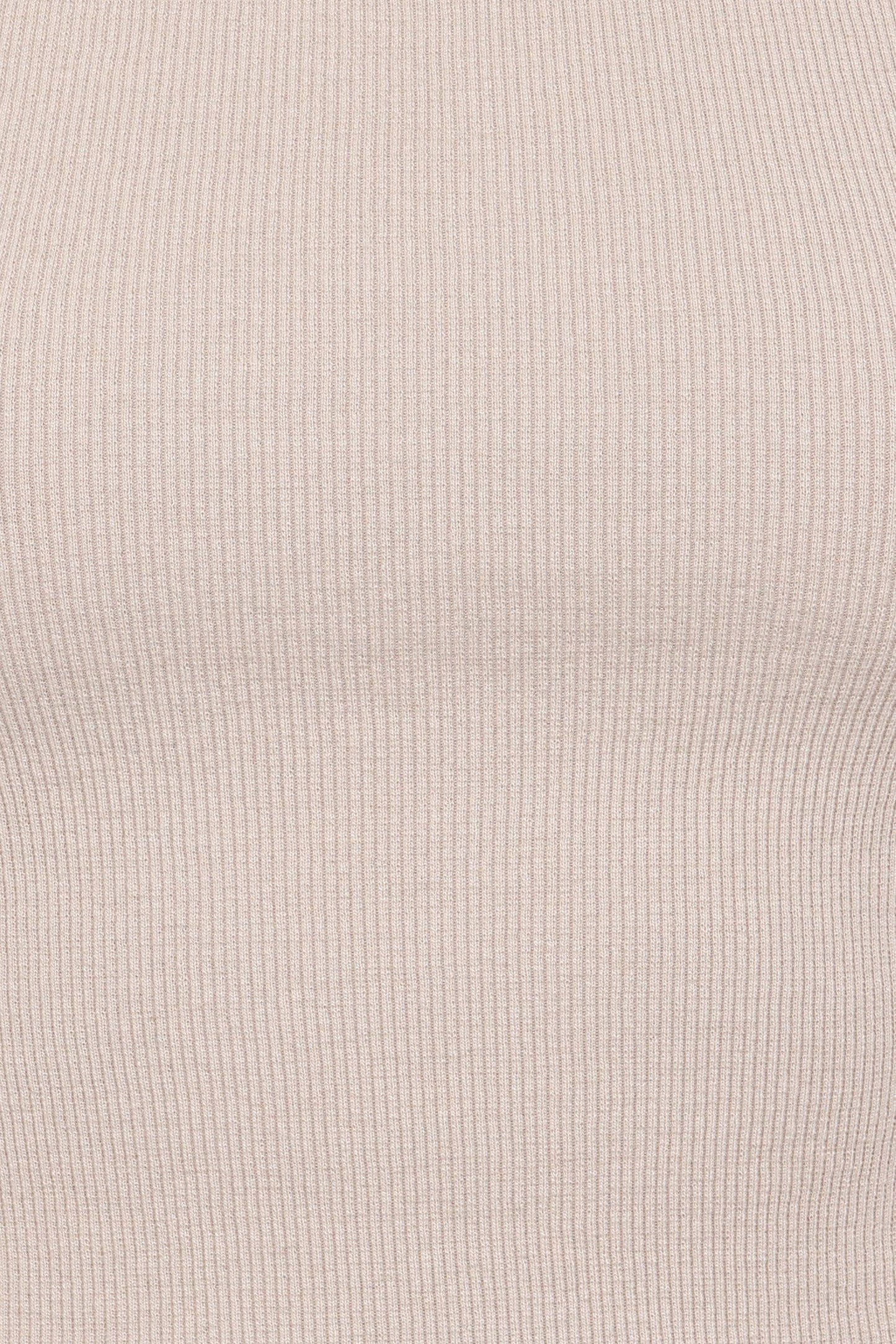 Ari Ribbed Tank Top - Wheat
