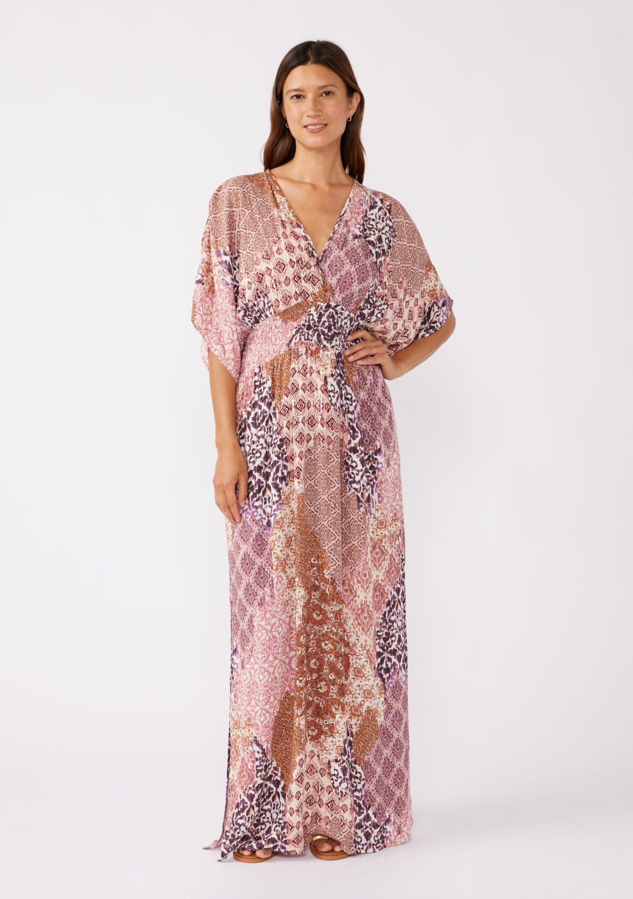 Dreamscape Kimono Sleeve Maxi Dress