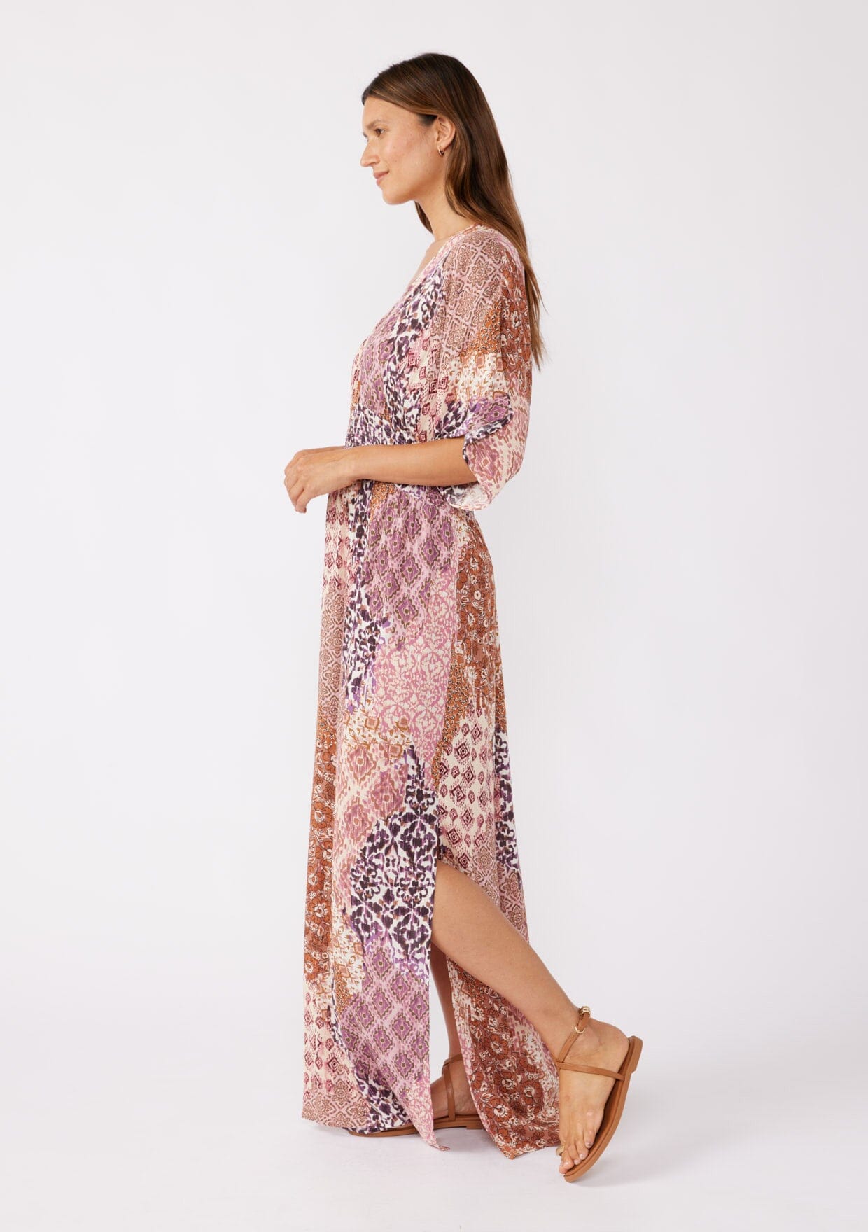 Dreamscape Kimono Sleeve Maxi Dress