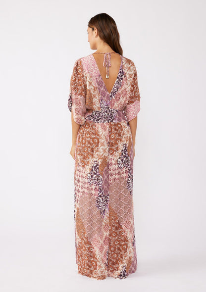 Dreamscape Kimono Sleeve Maxi Dress