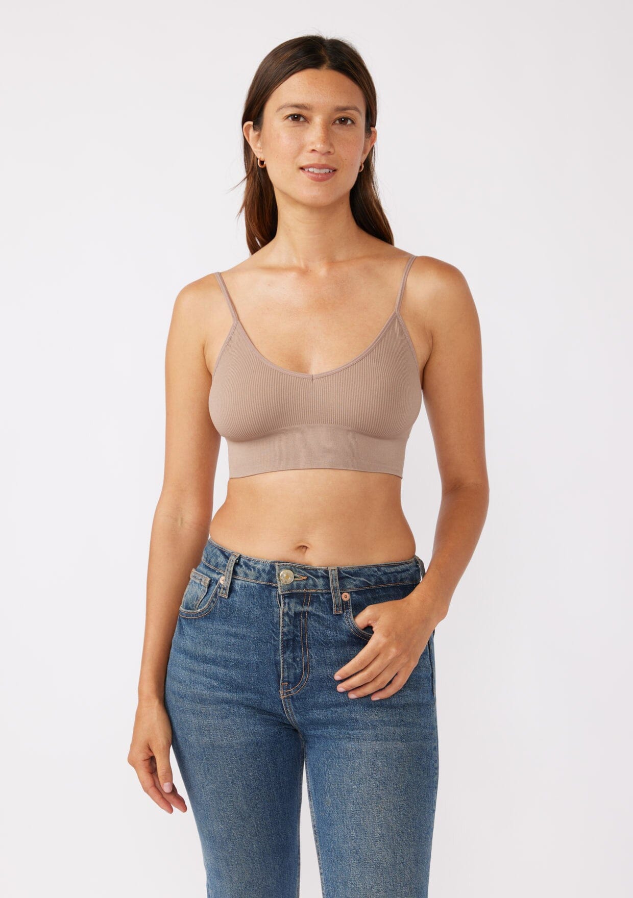 Leto Accessories Low Back Bralette
