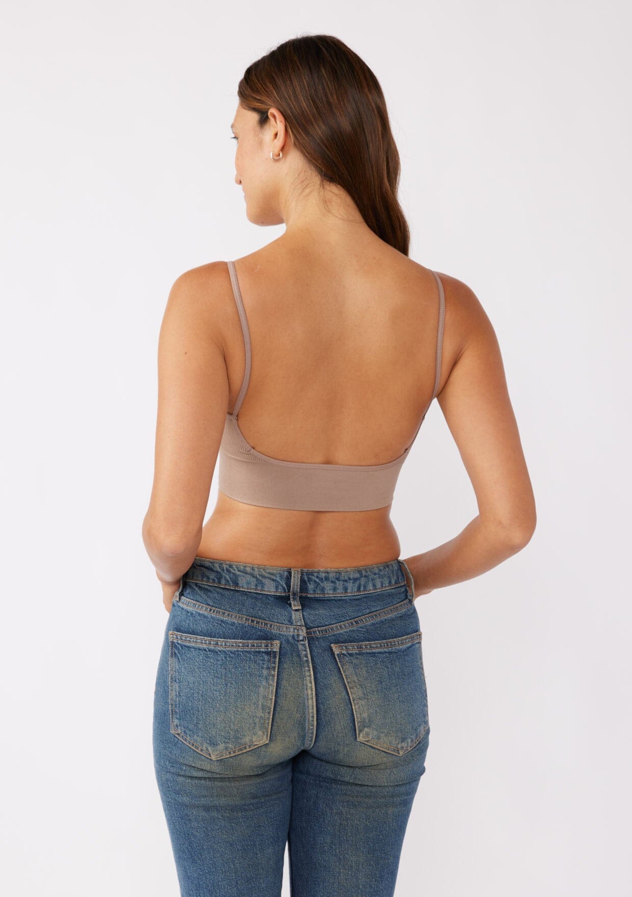 Leto Accessories Low Back Bralette