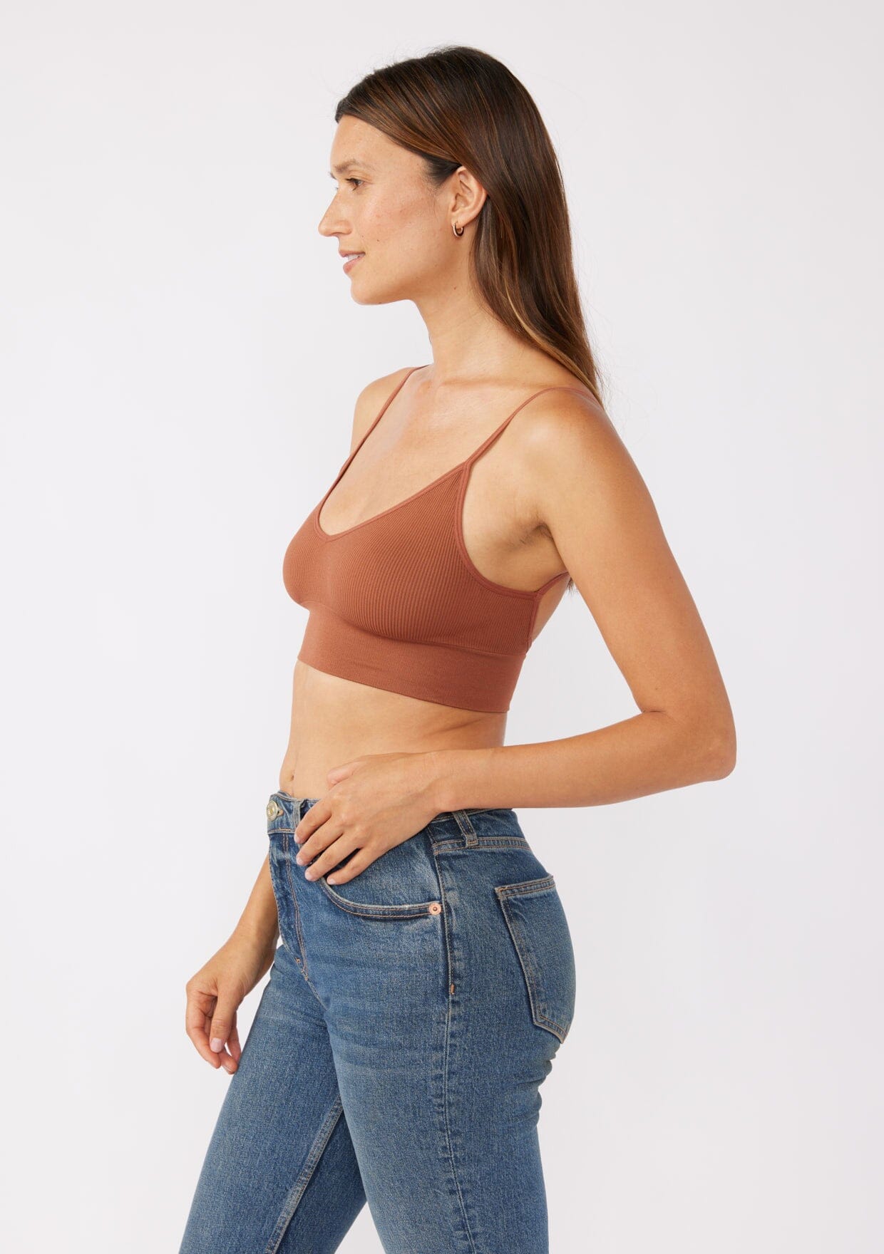 Leto Accessories Low Back Bralette