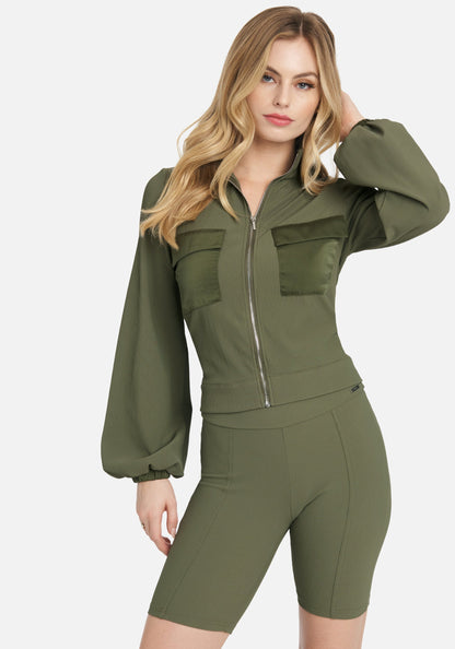 Ottoman Rib Biker Short
