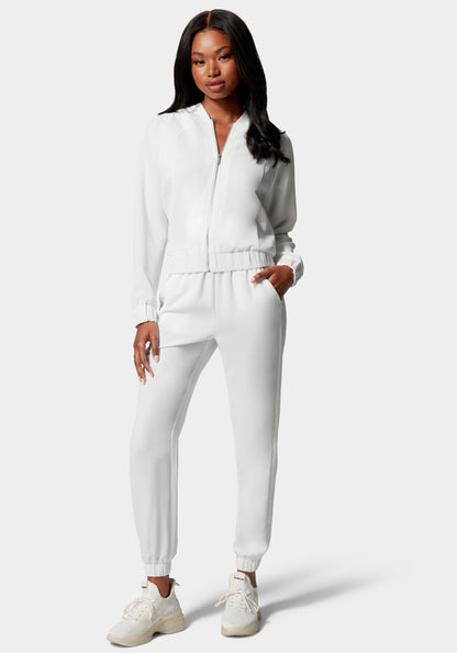 Bebe Lux Lounge Crepe Jogger With Combo Satin