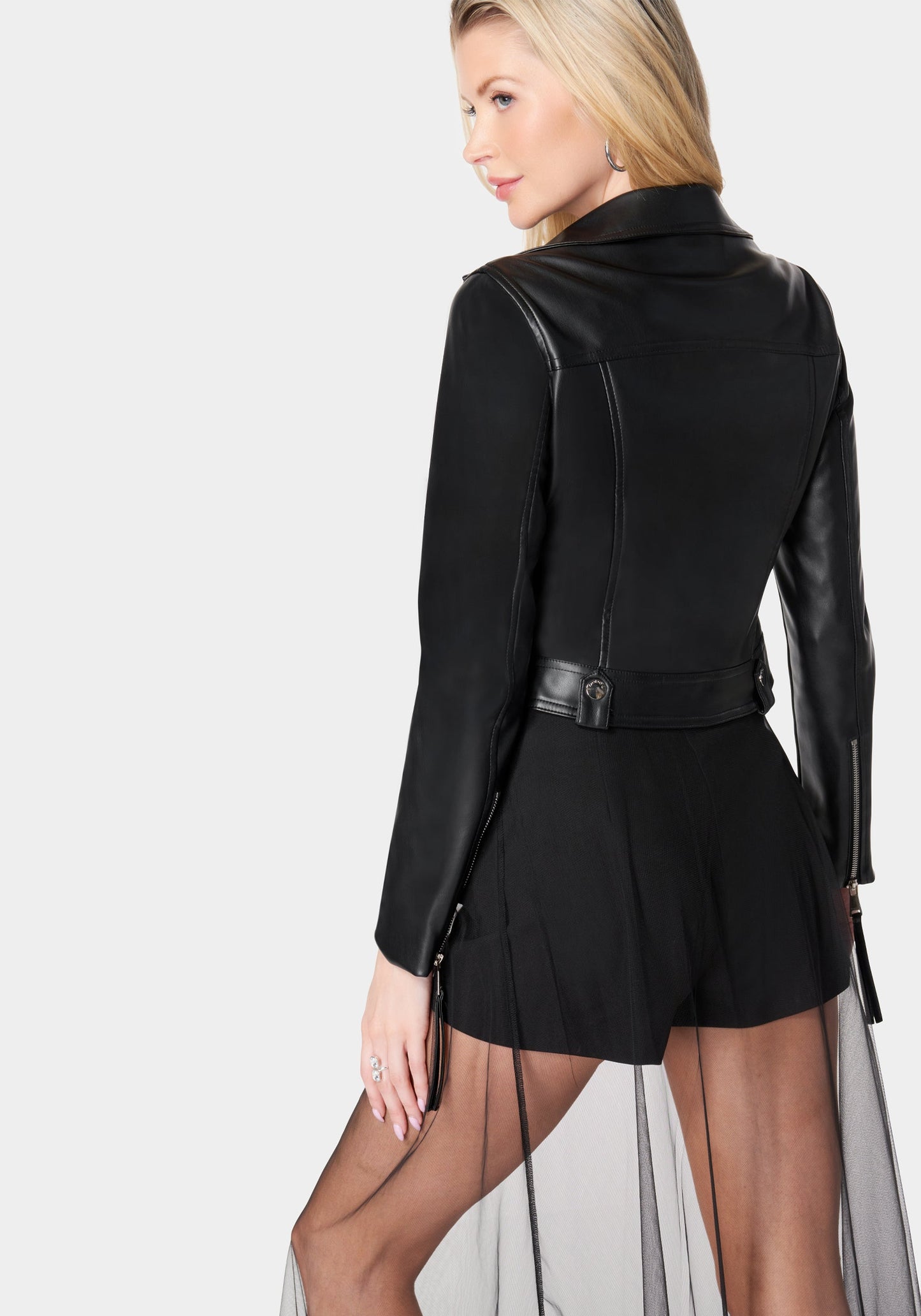 Vegan Leather Moto Jacket