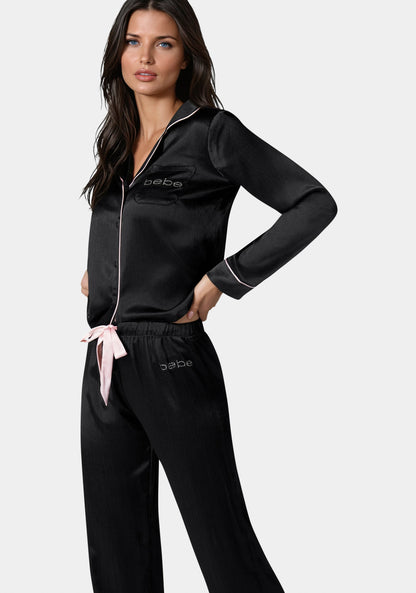 Luxury Textured Charmeuse Pajama Set