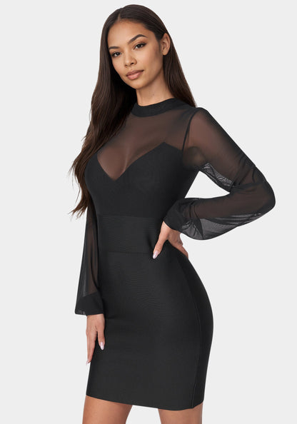 Bandage Sparkle Skirt Dress