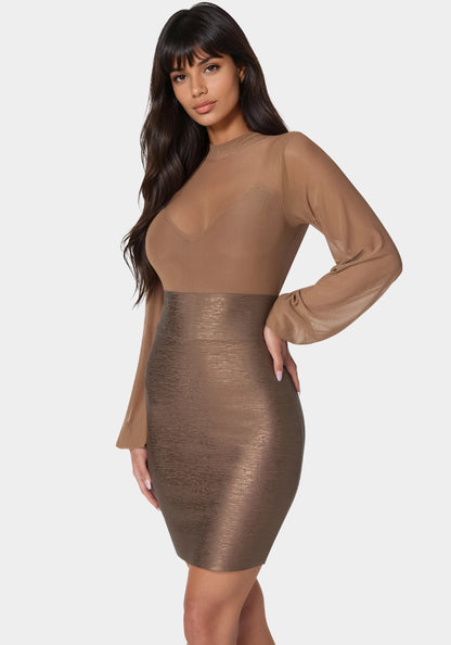 Bandage Sparkle Skirt Dress