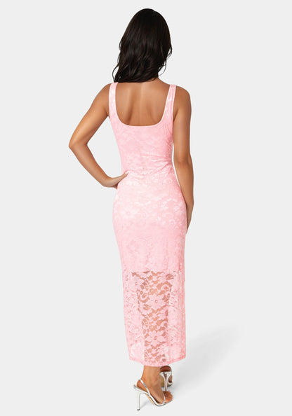 Marseille Lace Square Neck Tank Dress