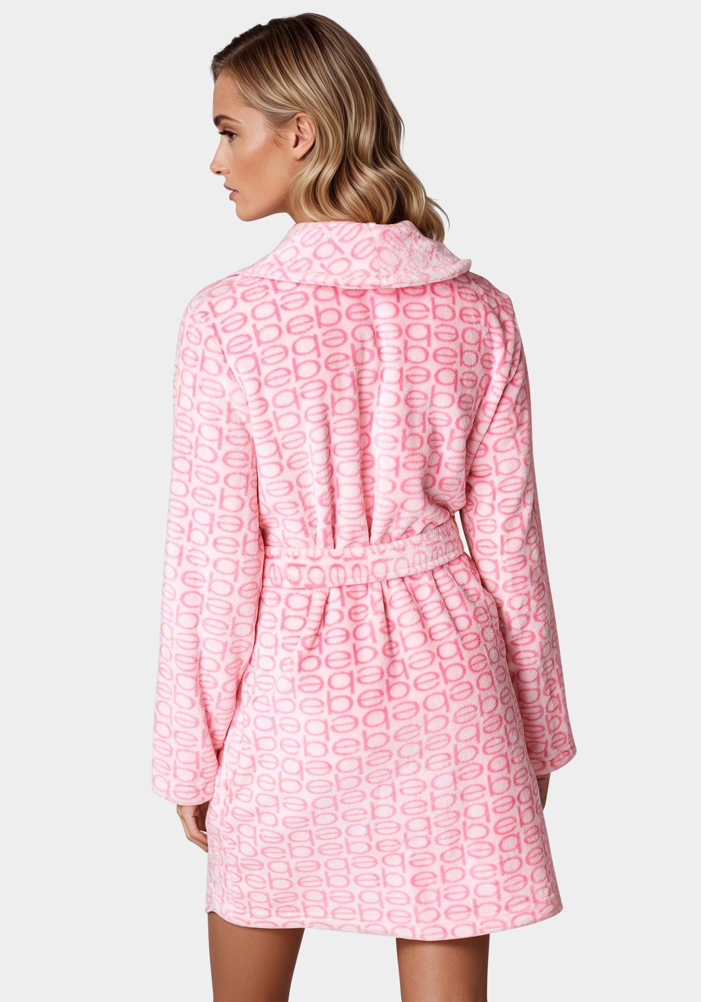 Printed Plush Robe