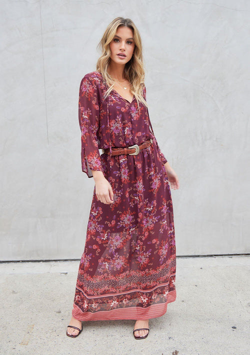 Poetry In Motion Floral Maxi Dress