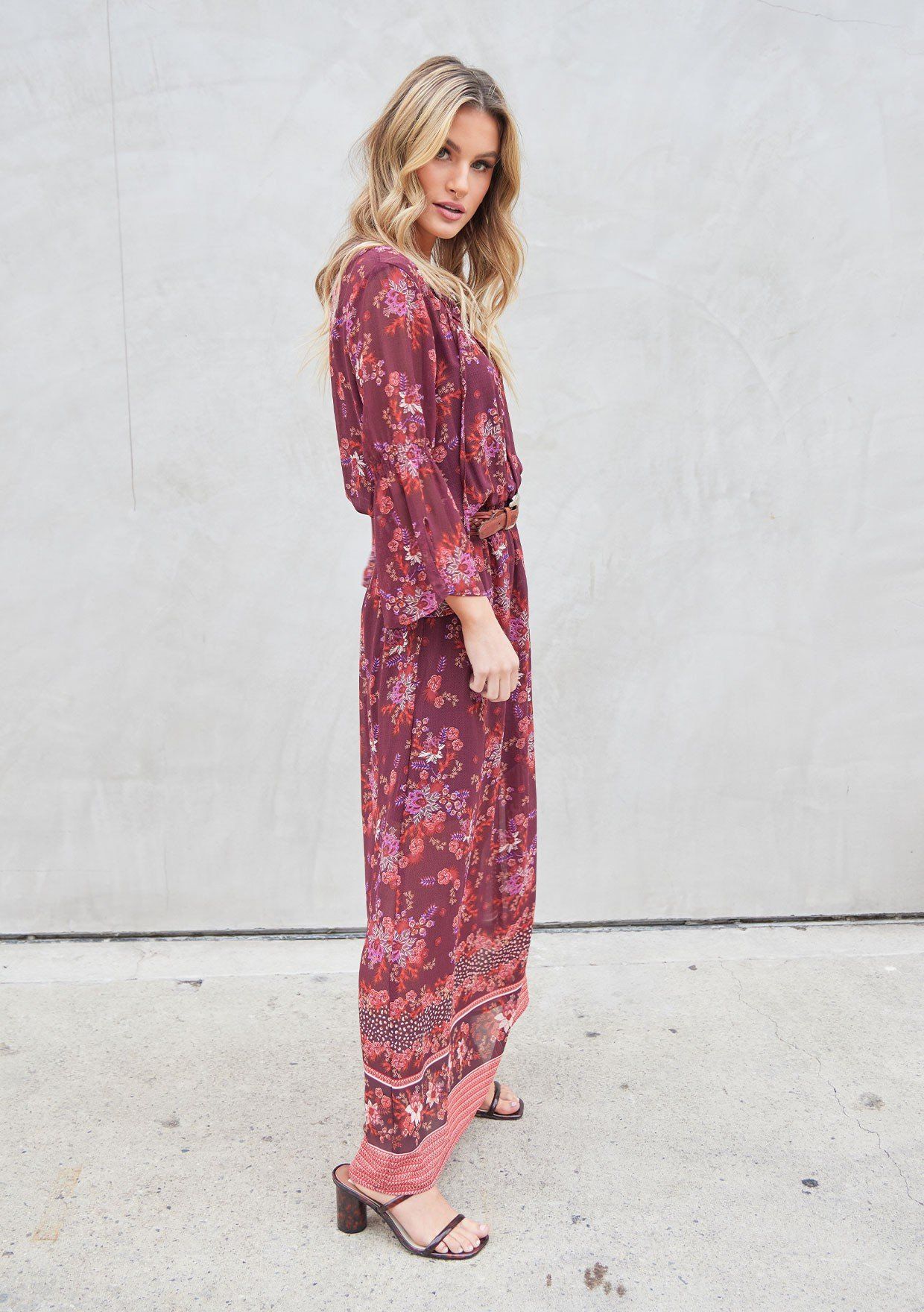 Poetry In Motion Floral Maxi Dress