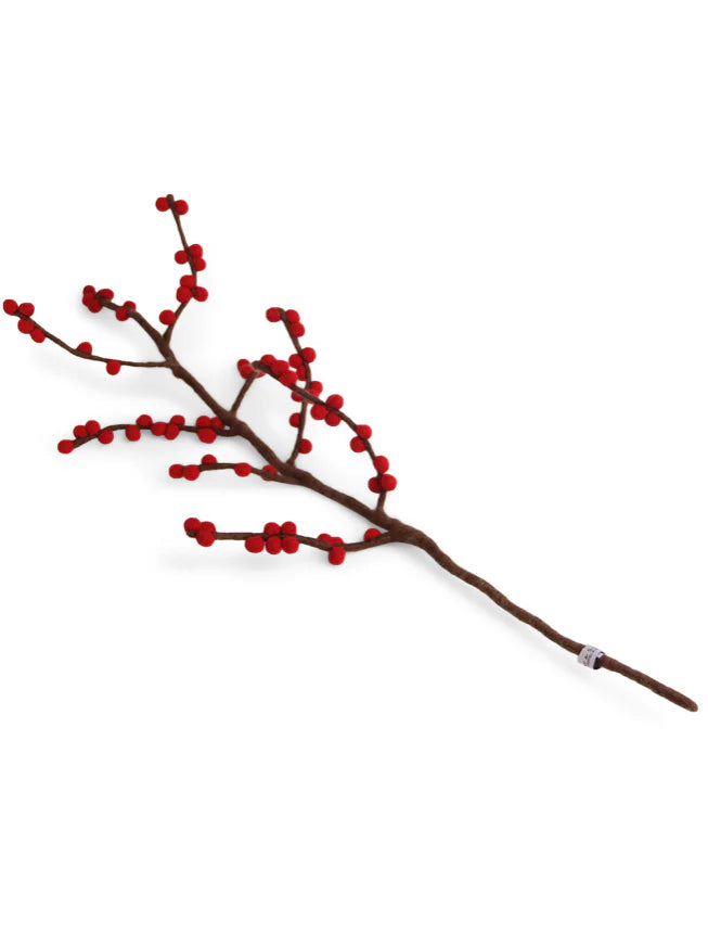 Gry & Sif Branch With Red Berries Ornament