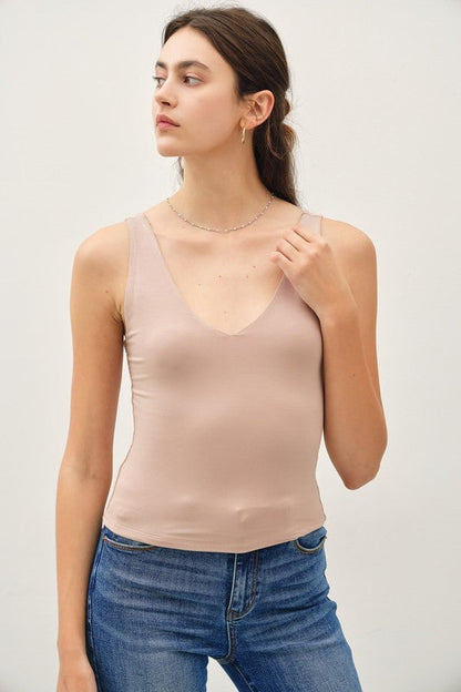 Palina Sleeveless Tank Top Taupe