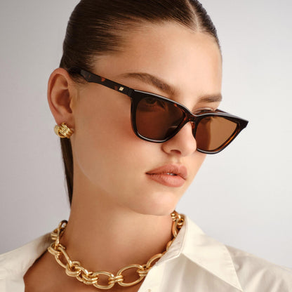 Le Specs Unfaithful Tortoise Sunglasses