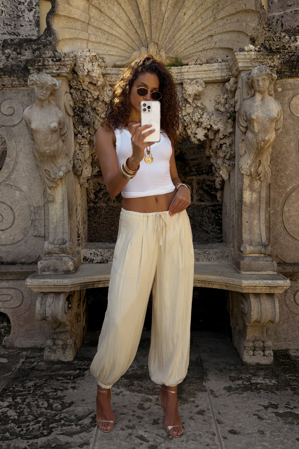 Reverie Ivory Balloon Pants