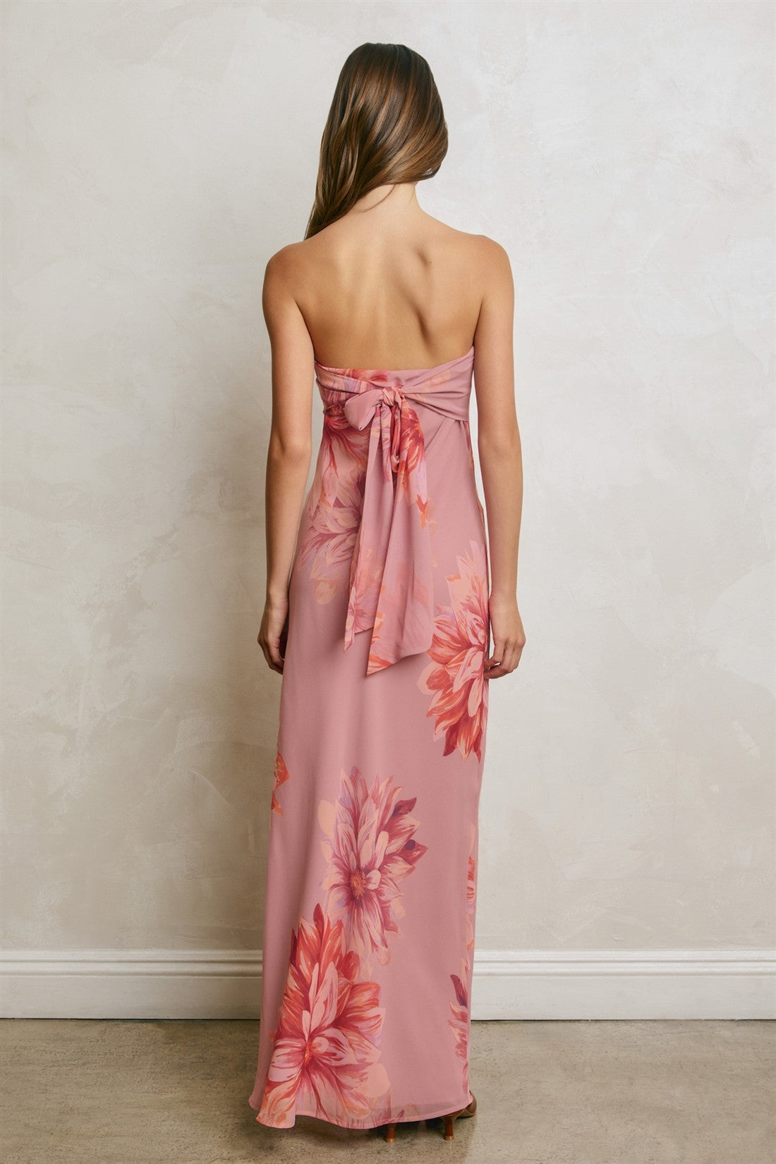 Waitlist 8/10 • Veronica Sleeveless Floral Print Maxi Dress Pink