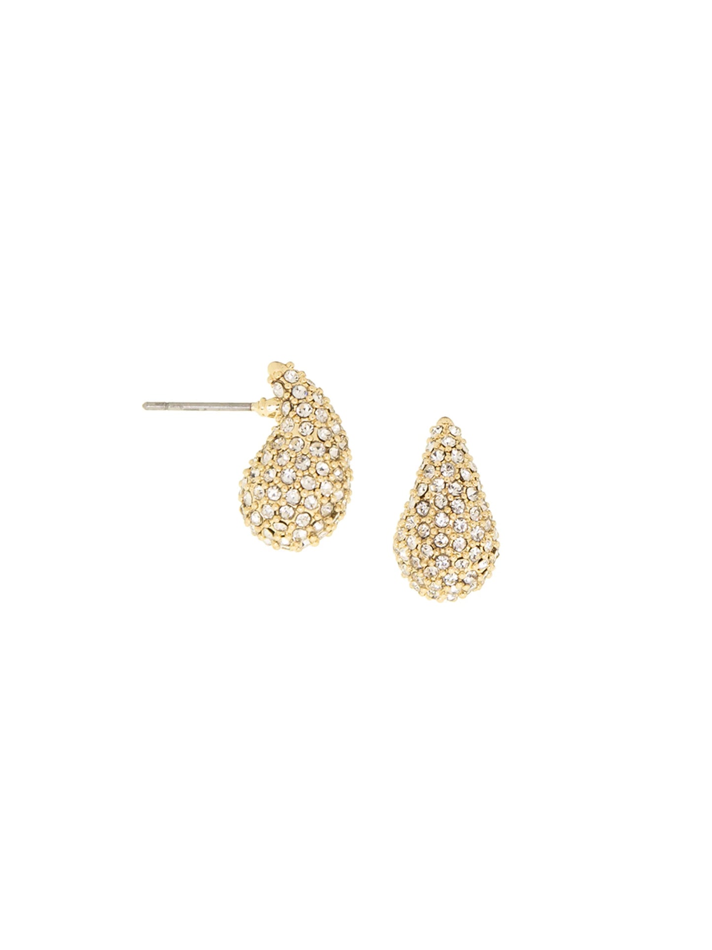 Marlyn Schiff Pavé Elongated Dome Earring