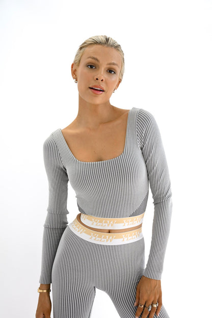 Isa Ribbed Long Sleeve — Neutral