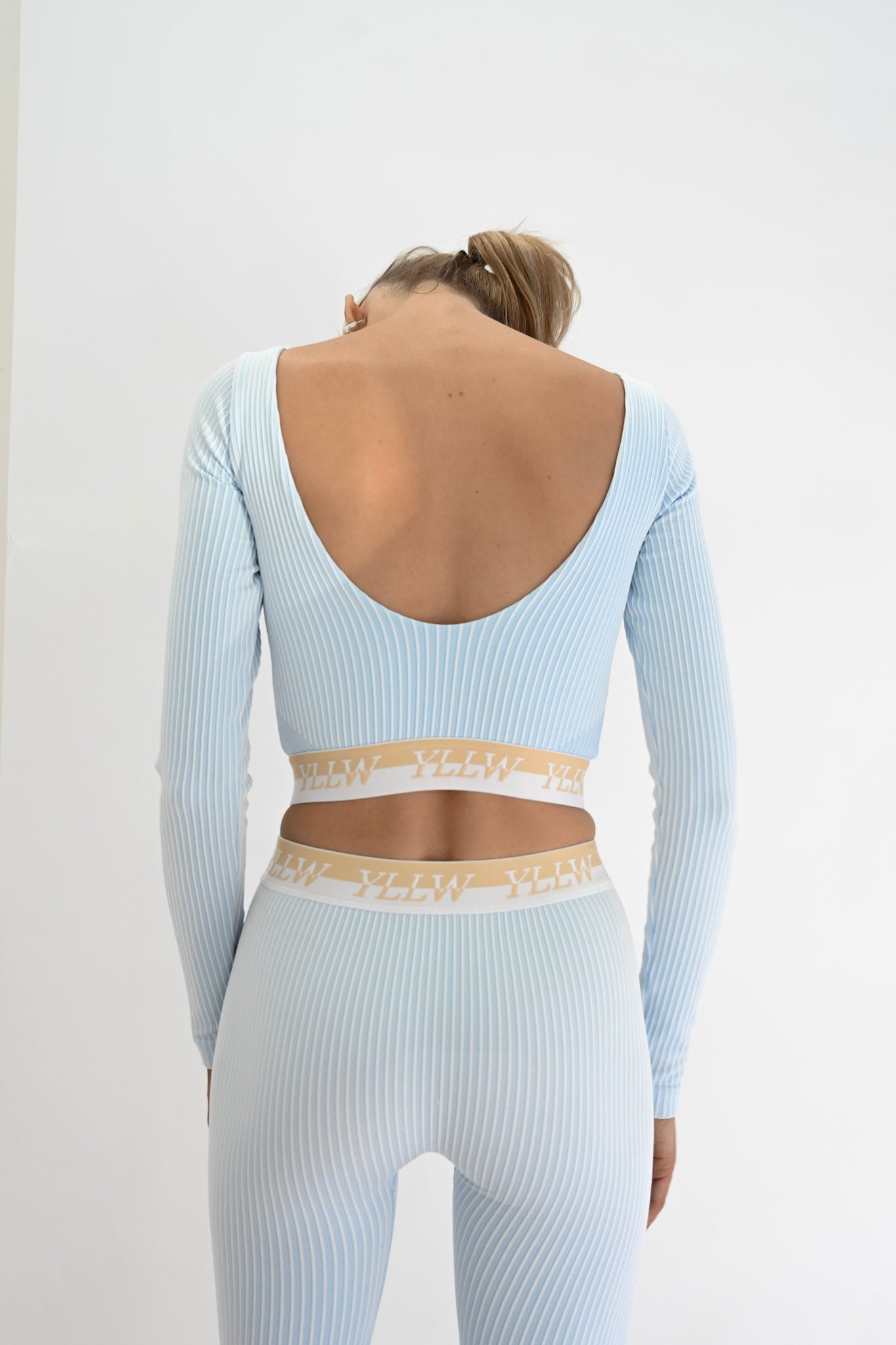 Isa Ribbed Long Sleeve — Azurro