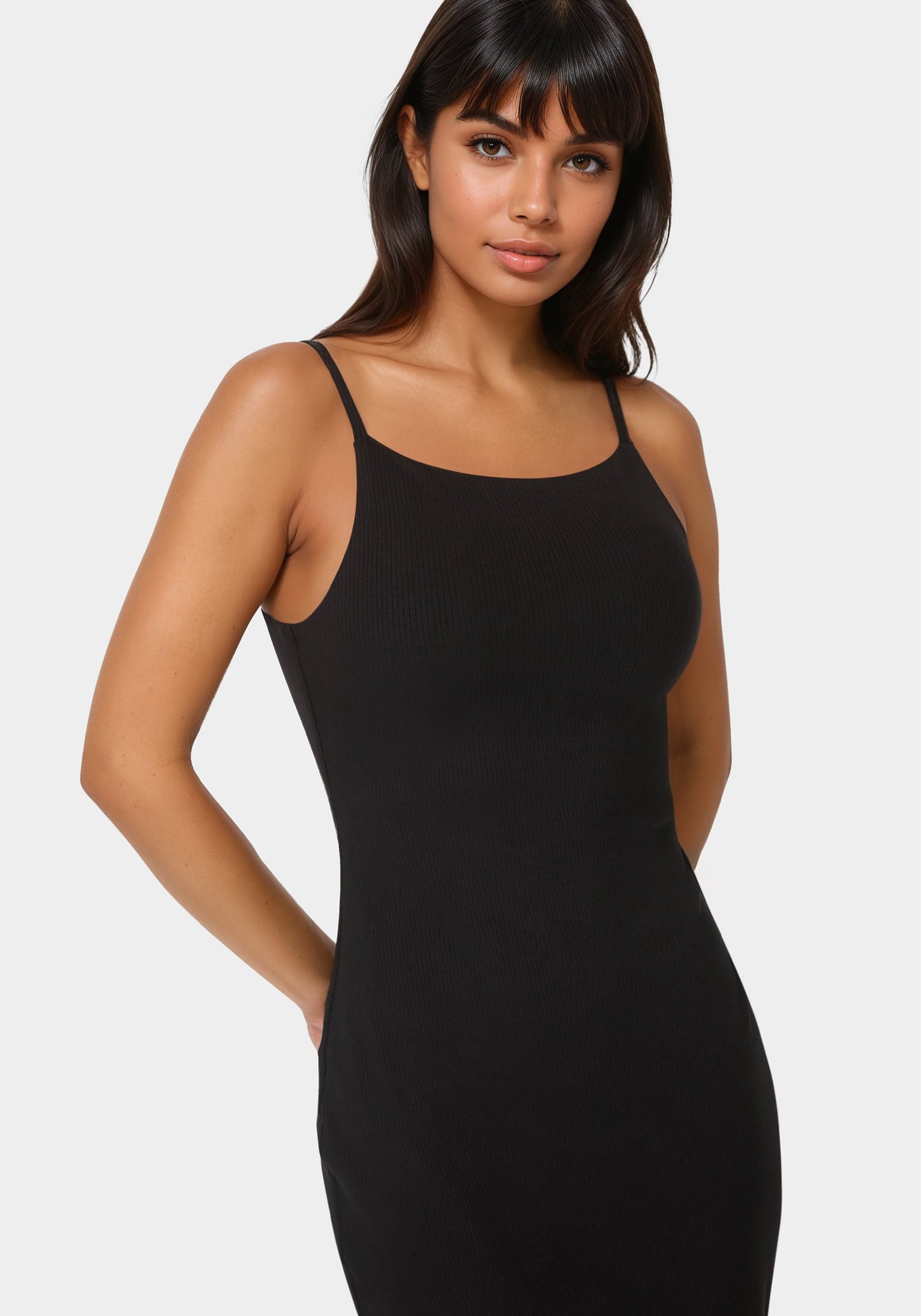 Square Neck Slim Maxi Dress