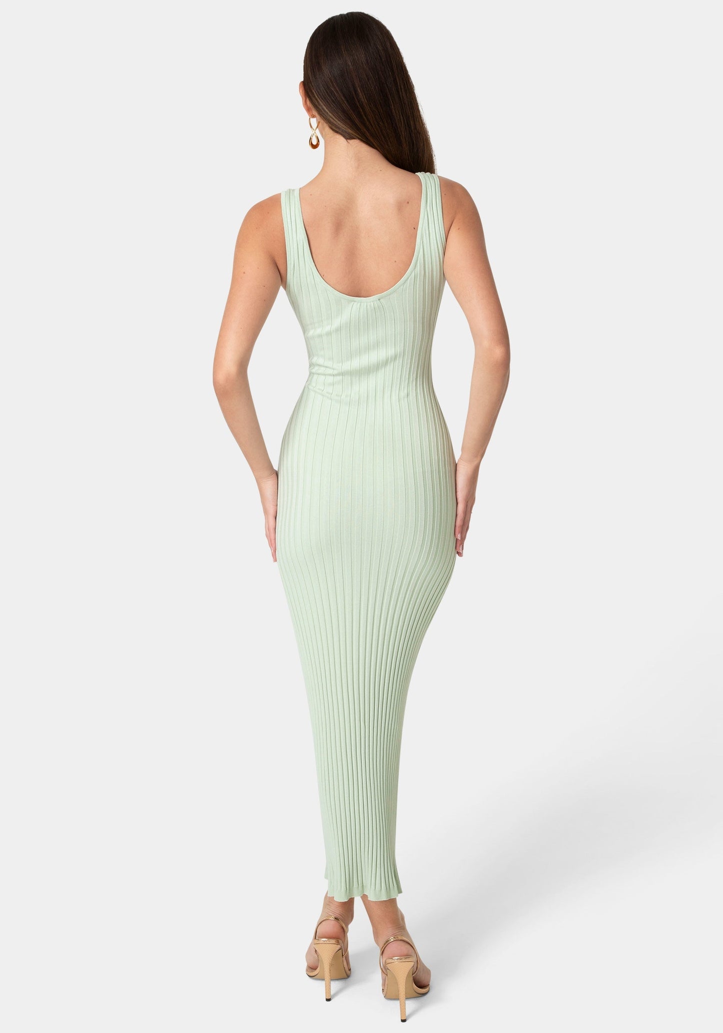 Crochet U-Neck Maxi Dress
