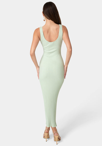 Crochet U-Neck Maxi Dress