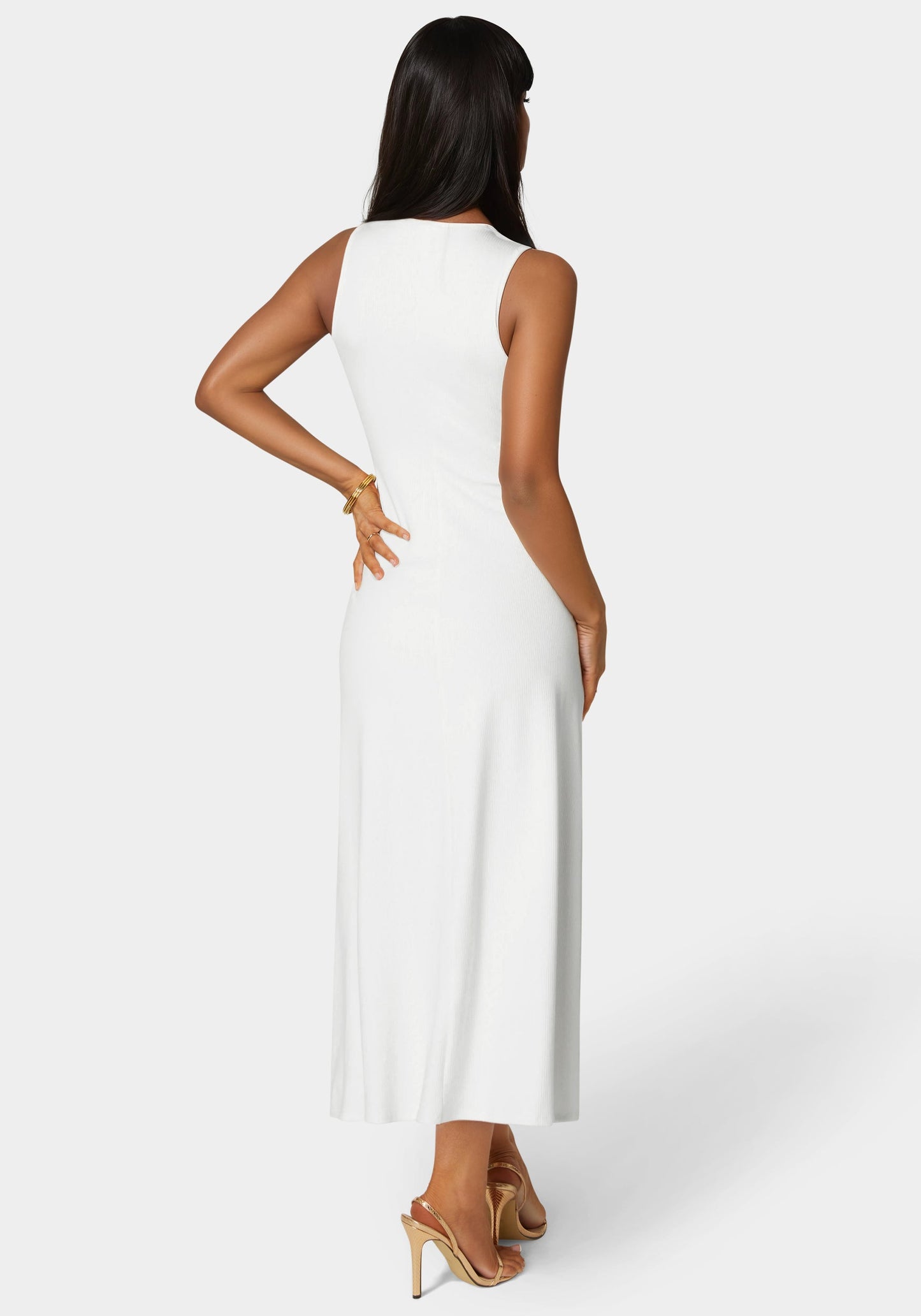 Rib A-Line Maxi Dress