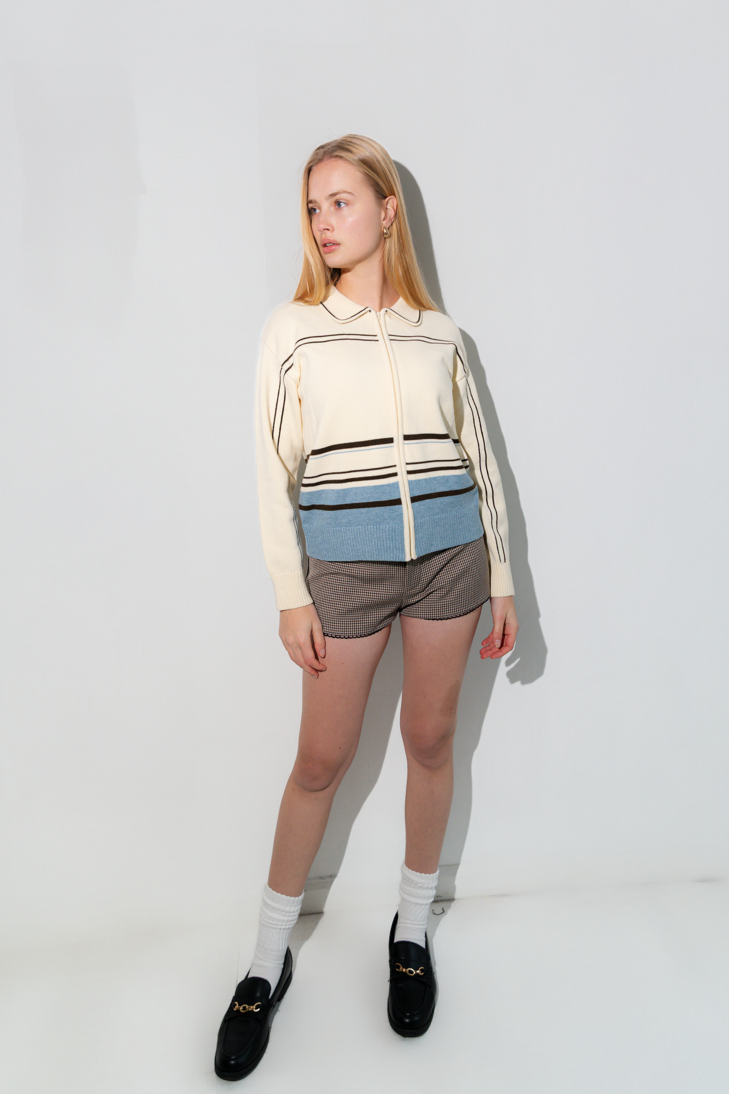 Enzo Cashmere Zip-Up