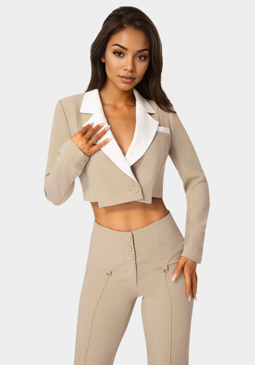 Tailored Two Tone Blazer
