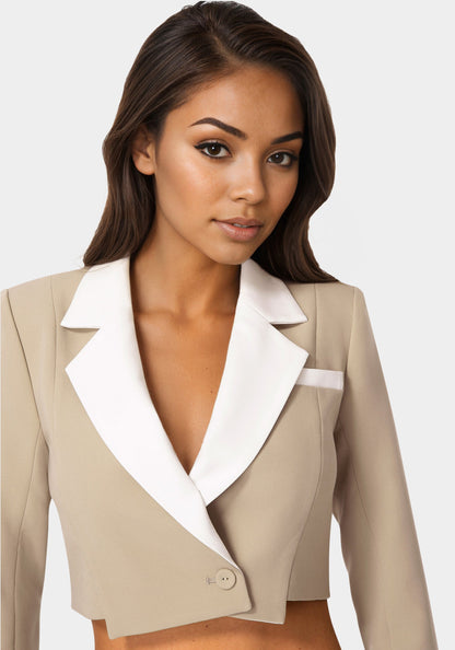 Tailored Two Tone Blazer