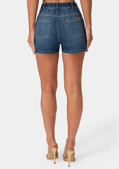 Fitted Denim Short